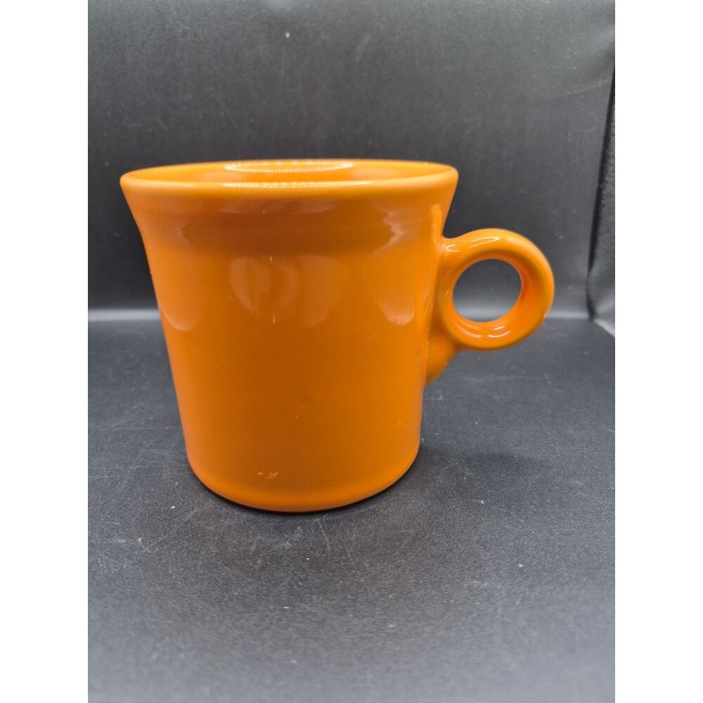 Fiesta Orange Ceramic Mug Vintage USA Coffee Cup 8 oz Homer Laughlin